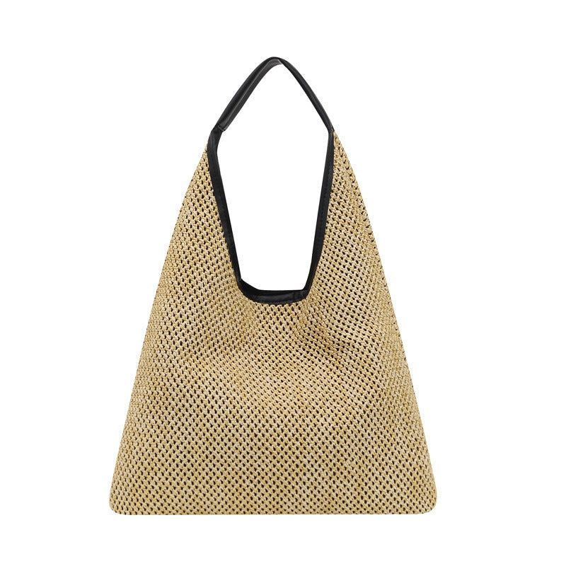 Fashion Rattan Women Shoulder Bags Wikcer Woven Female Handbags Large Capacity Summer Beach Straw Bags Casual Totes Hanzuva