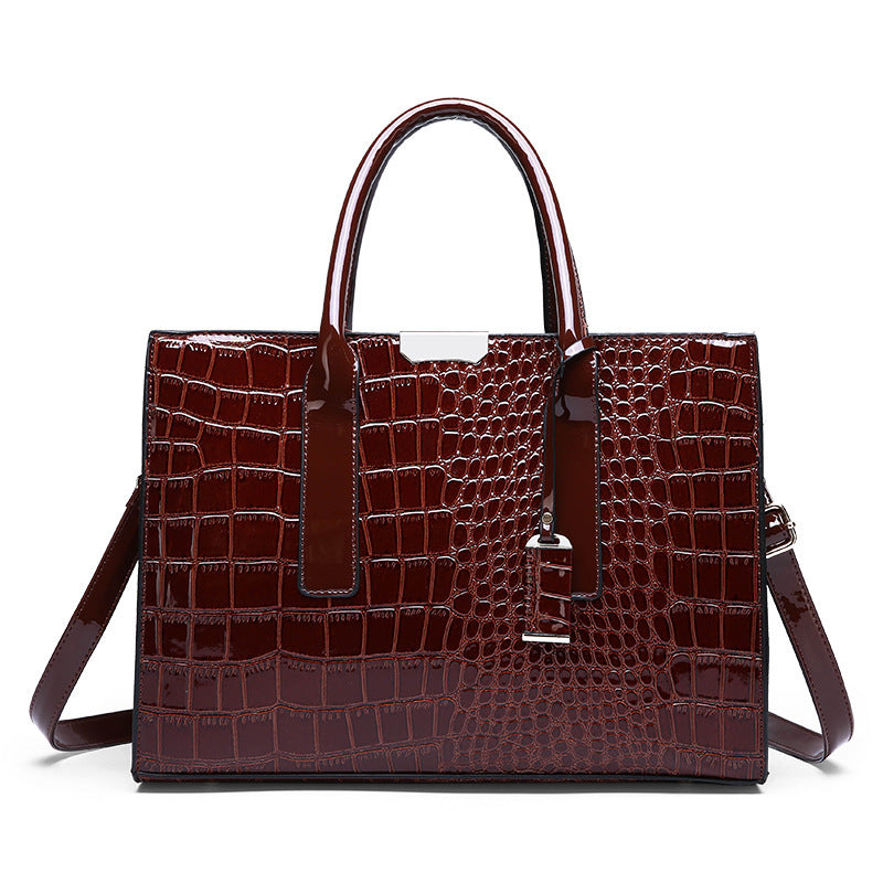 Single Shoulder Bag Embossed Large Capacity Messenger Bag Hanzuva