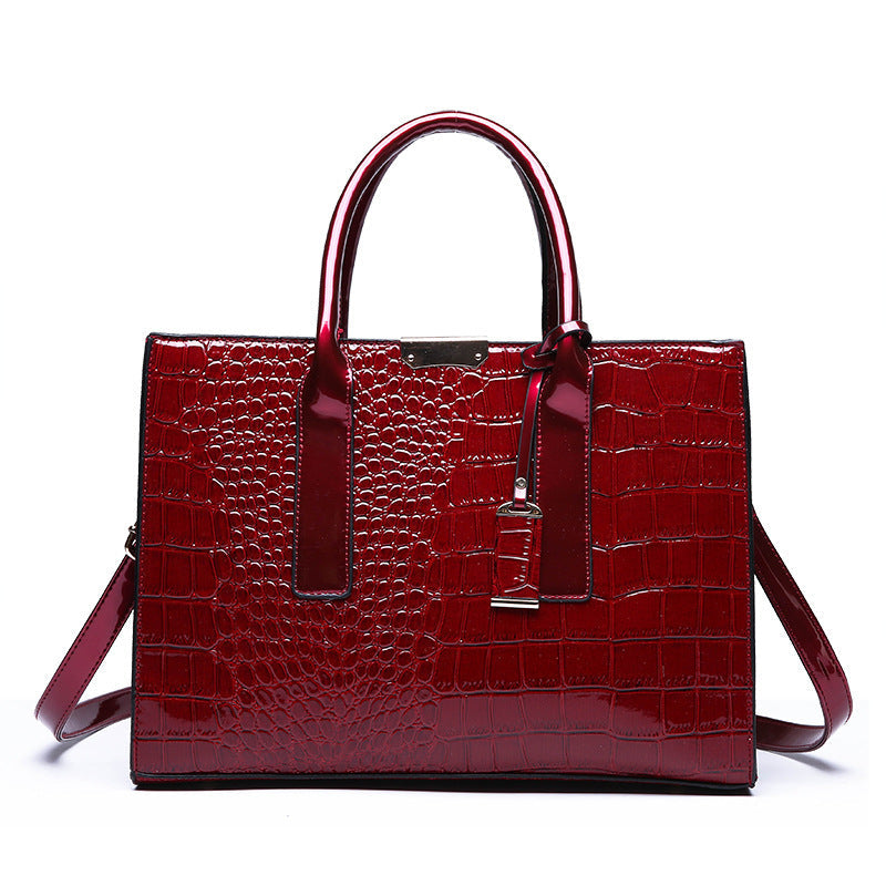 Single Shoulder Bag Embossed Large Capacity Messenger Bag Hanzuva