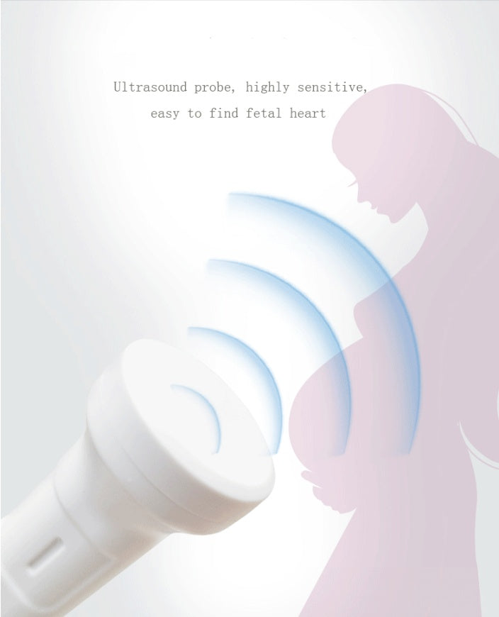 Fetal Heart Rate Monitor Doppler Stethoscope Listens to Fetal Heart Fetal Movement to Monitor Fetal Heart Rate