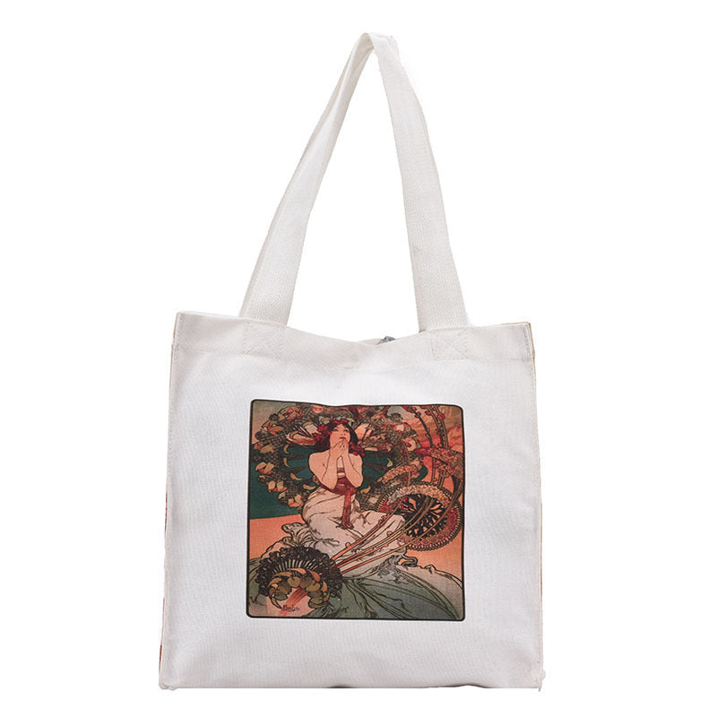 Creative Canvas Bag One-Shoulder Portable Shopping