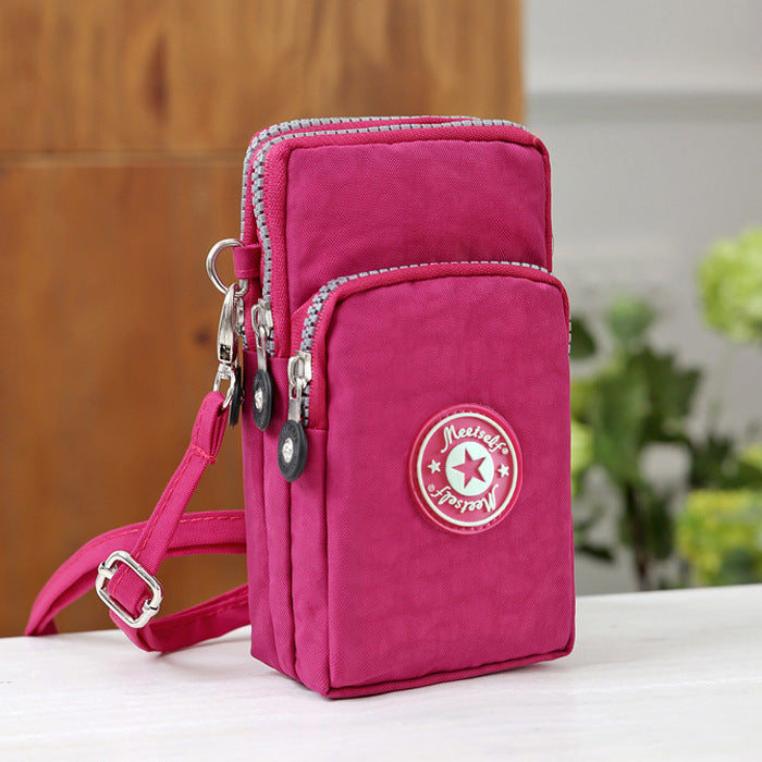 Women'S Messenger Bag Coin Purse Hanging Neck Wrist Bag Running Vertical Mini Hanzuva