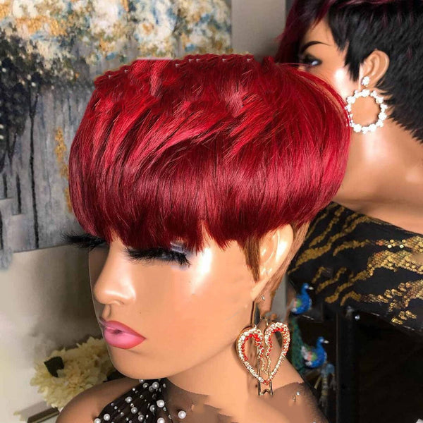 Wig Female Wig Short Straight Hair Short Hair Straight Hair Bob Wig Hanzuva