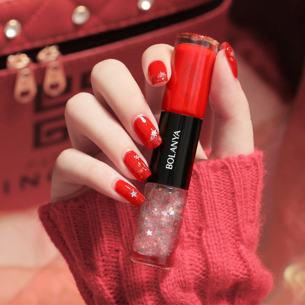 Oily Two-Color Nail Polish, No Baking, No Peeling, Quick Drying Hanzuva