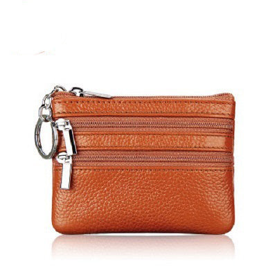 Porte-cartes En Simili Cuir Double Zippe