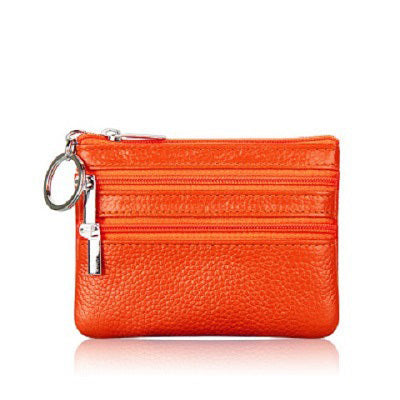 Porte-cartes En Simili Cuir Double Zippe