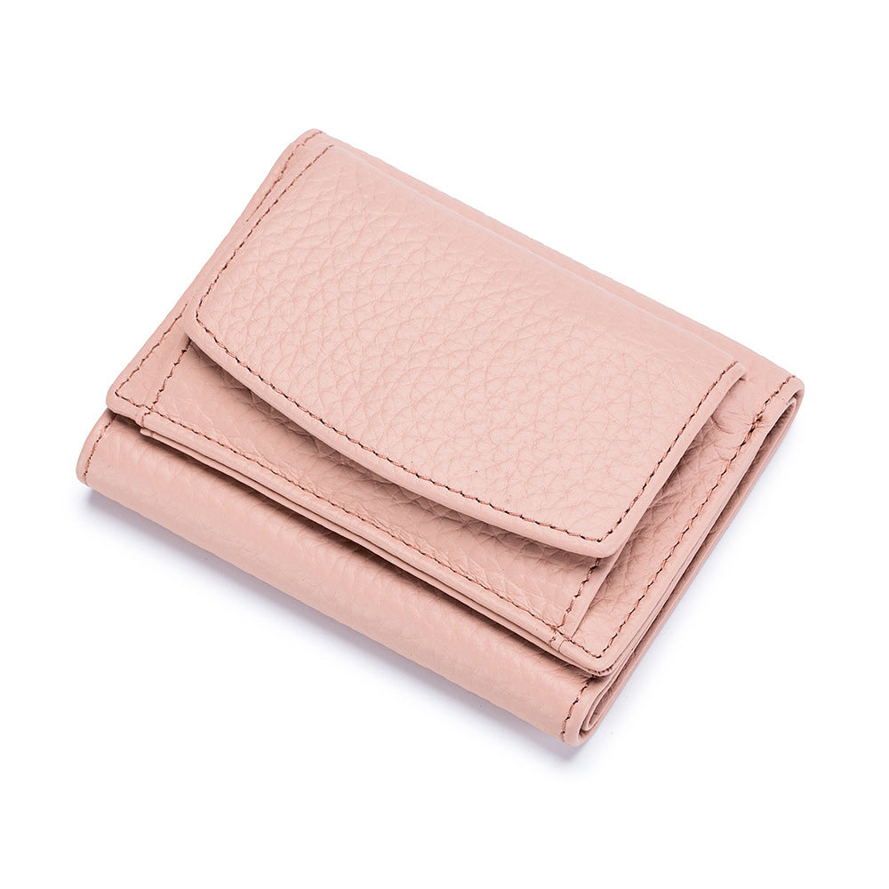 Small Wallet, Leather Coin Purse, Wallet, Short Female Wallet Hanzuva