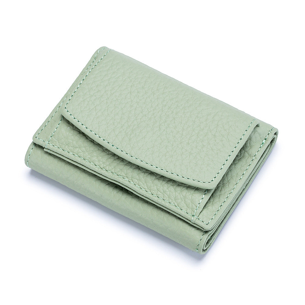 Small Wallet, Leather Coin Purse, Wallet, Short Female Wallet Hanzuva