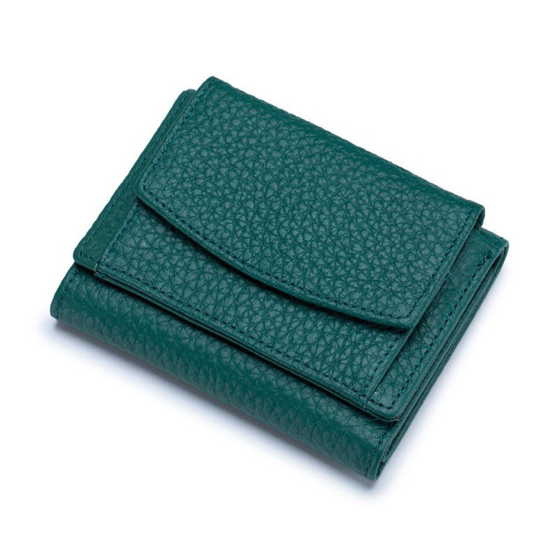 Small Wallet, Leather Coin Purse, Wallet, Short Female Wallet Hanzuva