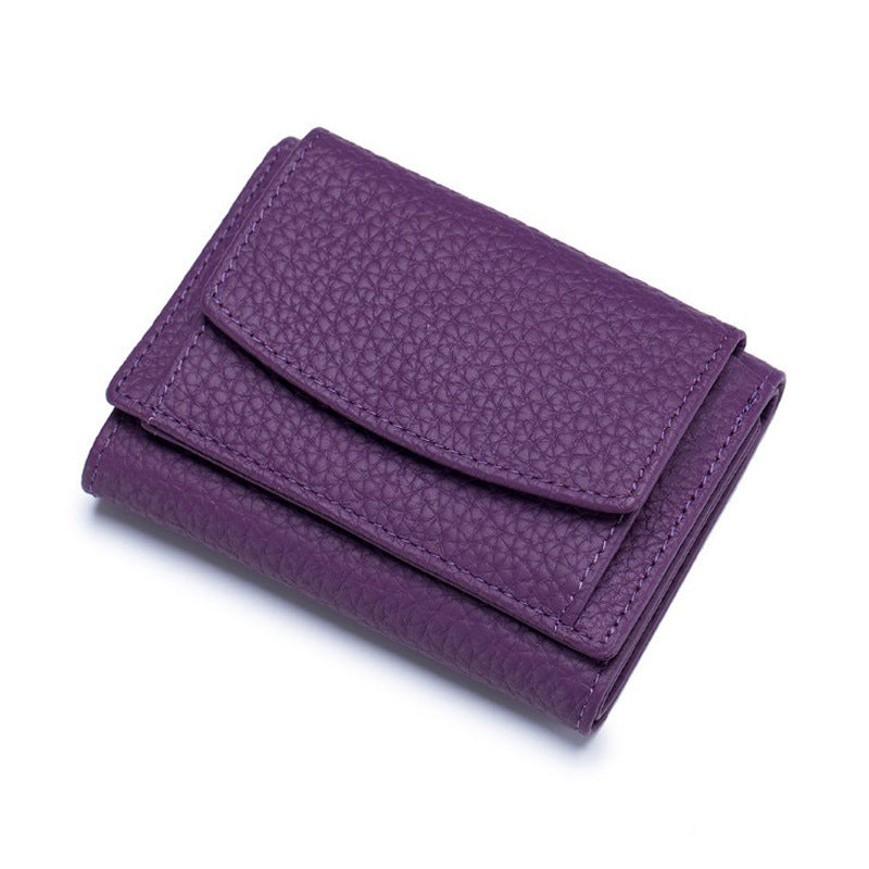 Small Wallet, Leather Coin Purse, Wallet, Short Female Wallet Hanzuva