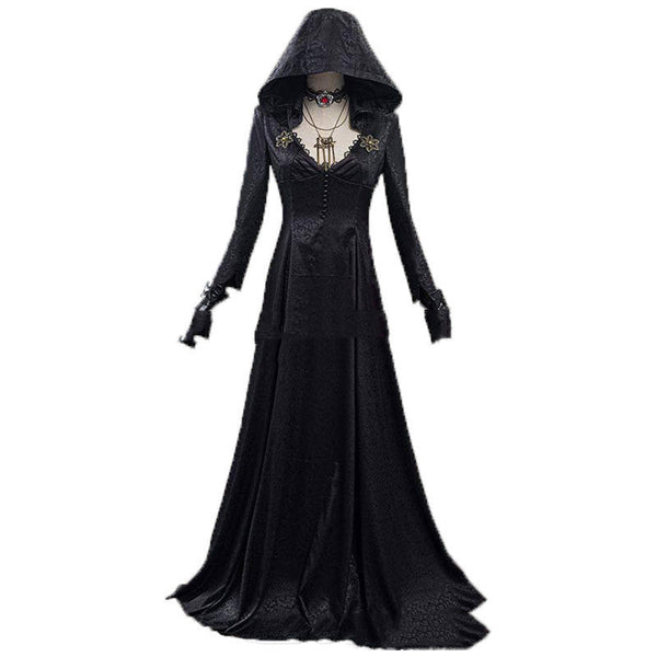 Evil Village Cosplay Costume Vampire Lady Dress Outfits Halloween Carnival Suit Hanzuva