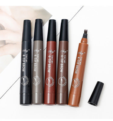 Four-Forked Water Eyebrow Pencil Four-Head Eyebrow Pencil Hanzuva