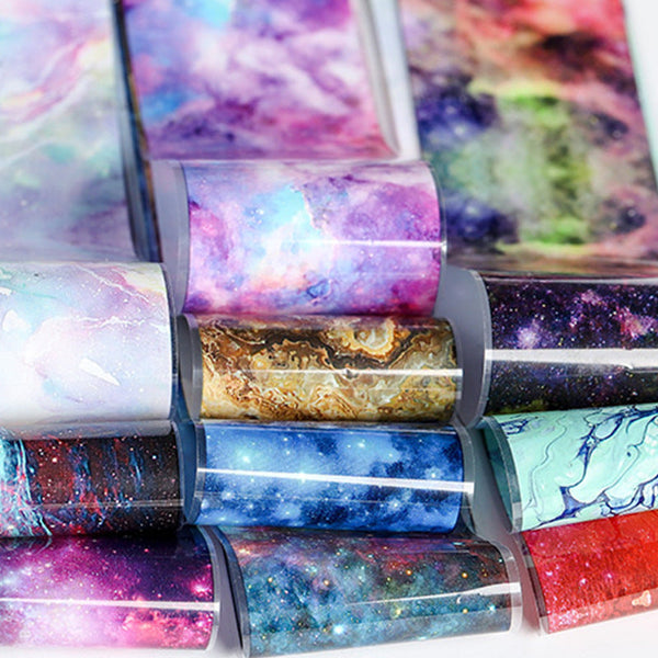 Popular Nail Applique Retro Night Starry Sky Starry Paper Hanzuva
