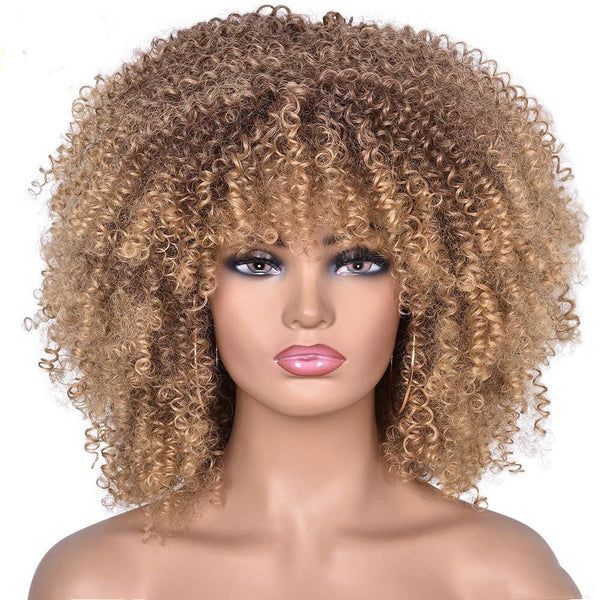 European And American Wigs Female Short Curly Wigs Hanzuva