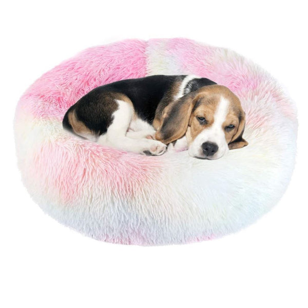 Doghouse plush round pets keep warm in autumn and winter Hanzuva