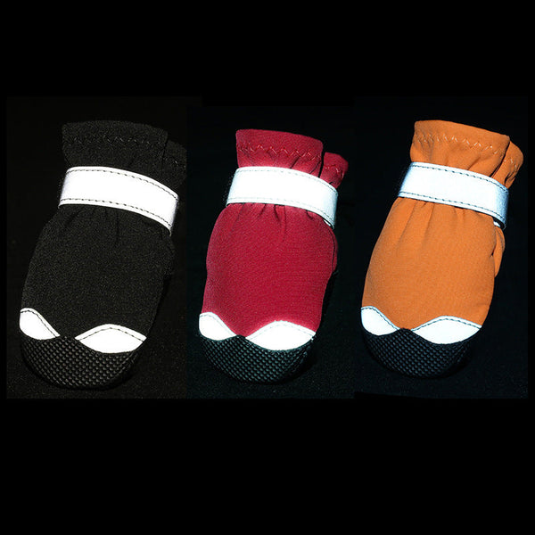 Winter Dog Shoes Reflective Warm Pet Dog Boots Waterproof Dog Rain Shoes Hanzuva