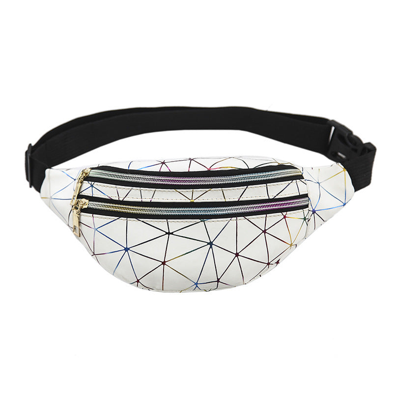 Women's new laser pockets chest bag multi-function color single shoulder slung laser sports pockets Hanzuva
