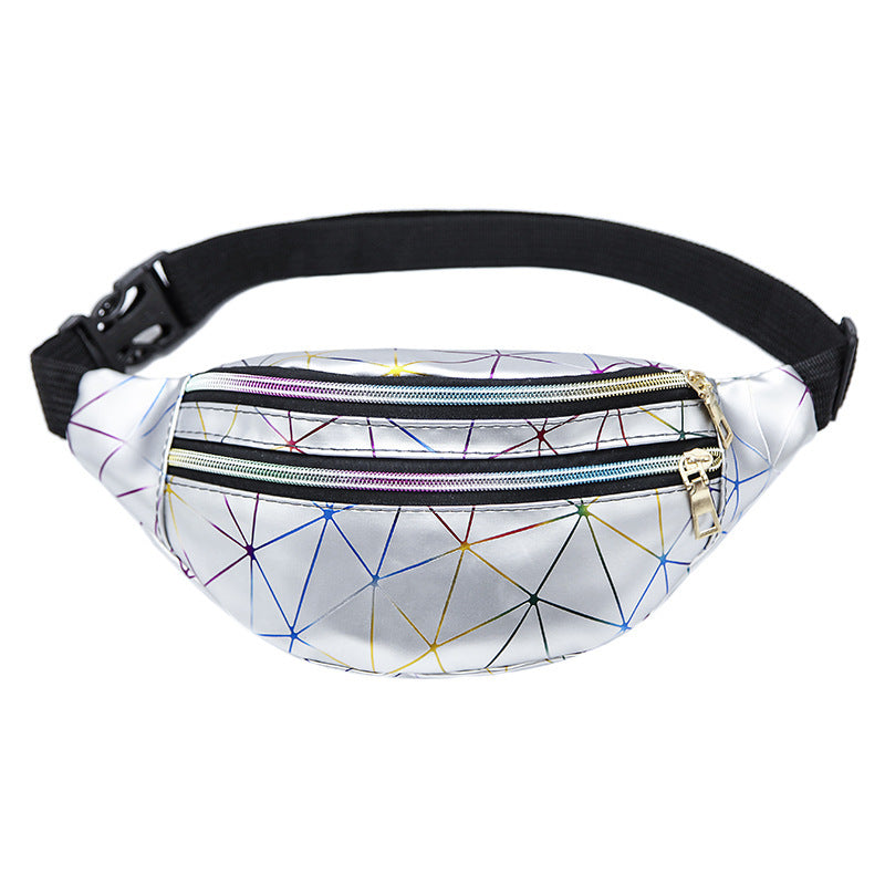 Women's new laser pockets chest bag multi-function color single shoulder slung laser sports pockets Hanzuva