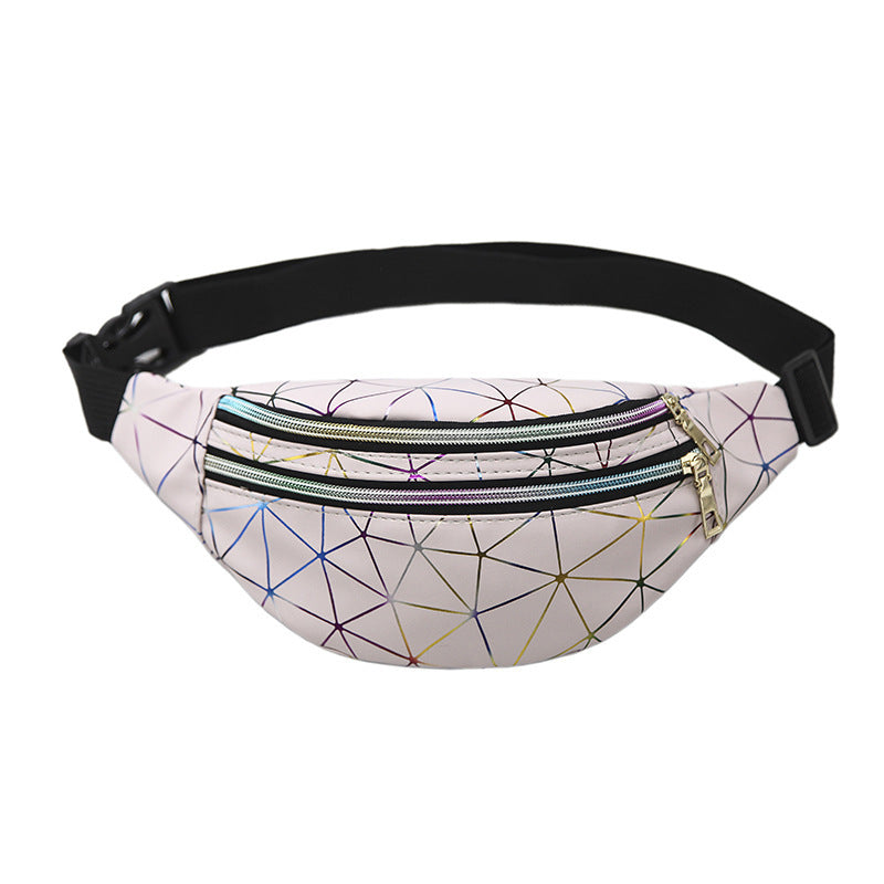 Women's new laser pockets chest bag multi-function color single shoulder slung laser sports pockets Hanzuva