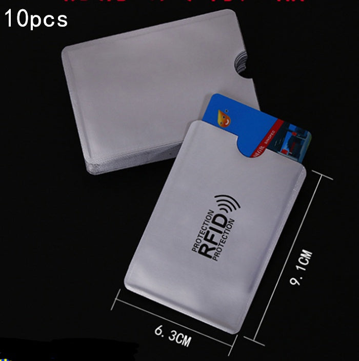 NFC card sets anti-magnetic anti-theft brush bank card sets security shielding signal anti-theft RFID flash payment tin foil card sets Hanzuva