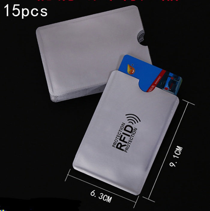 NFC card sets anti-magnetic anti-theft brush bank card sets security shielding signal anti-theft RFID flash payment tin foil card sets Hanzuva