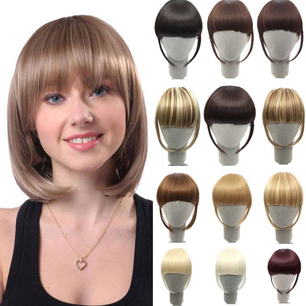 Wig Female Air Bangs Sideburns Qi Bangs Hanzuva