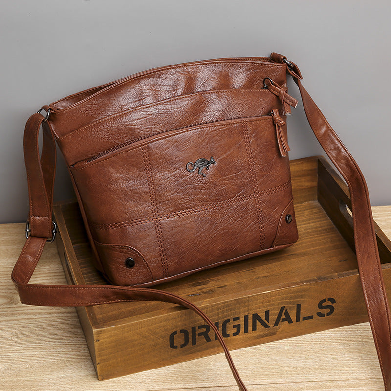 Soft Leather Feeling Women's Messenger New Fashion Shoulder Bag