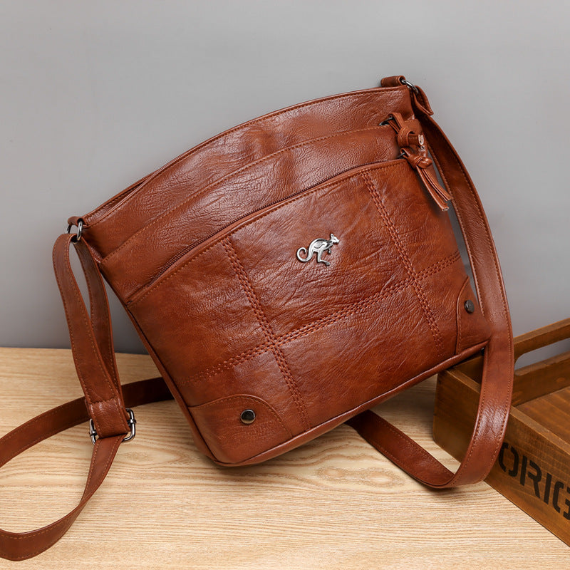 Soft Leather Feeling Women's Messenger New Fashion Shoulder Bag