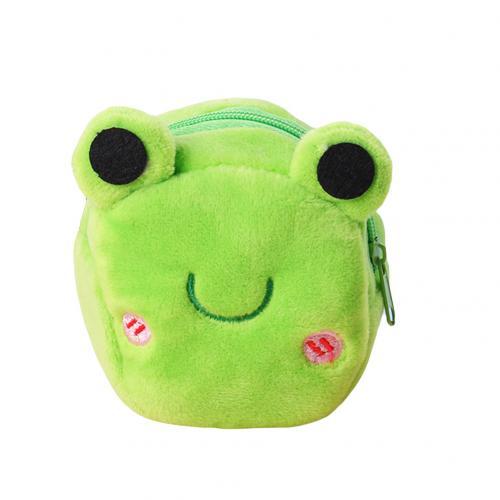 Cartoon Cute Animal Pattern Plush Cube Ladies Small Zipper Coin Purse