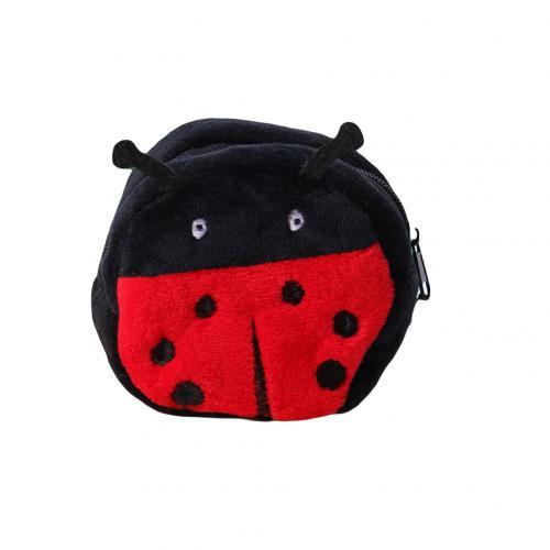 Cartoon Cute Animal Pattern Plush Cube Ladies Small Zipper Coin Purse