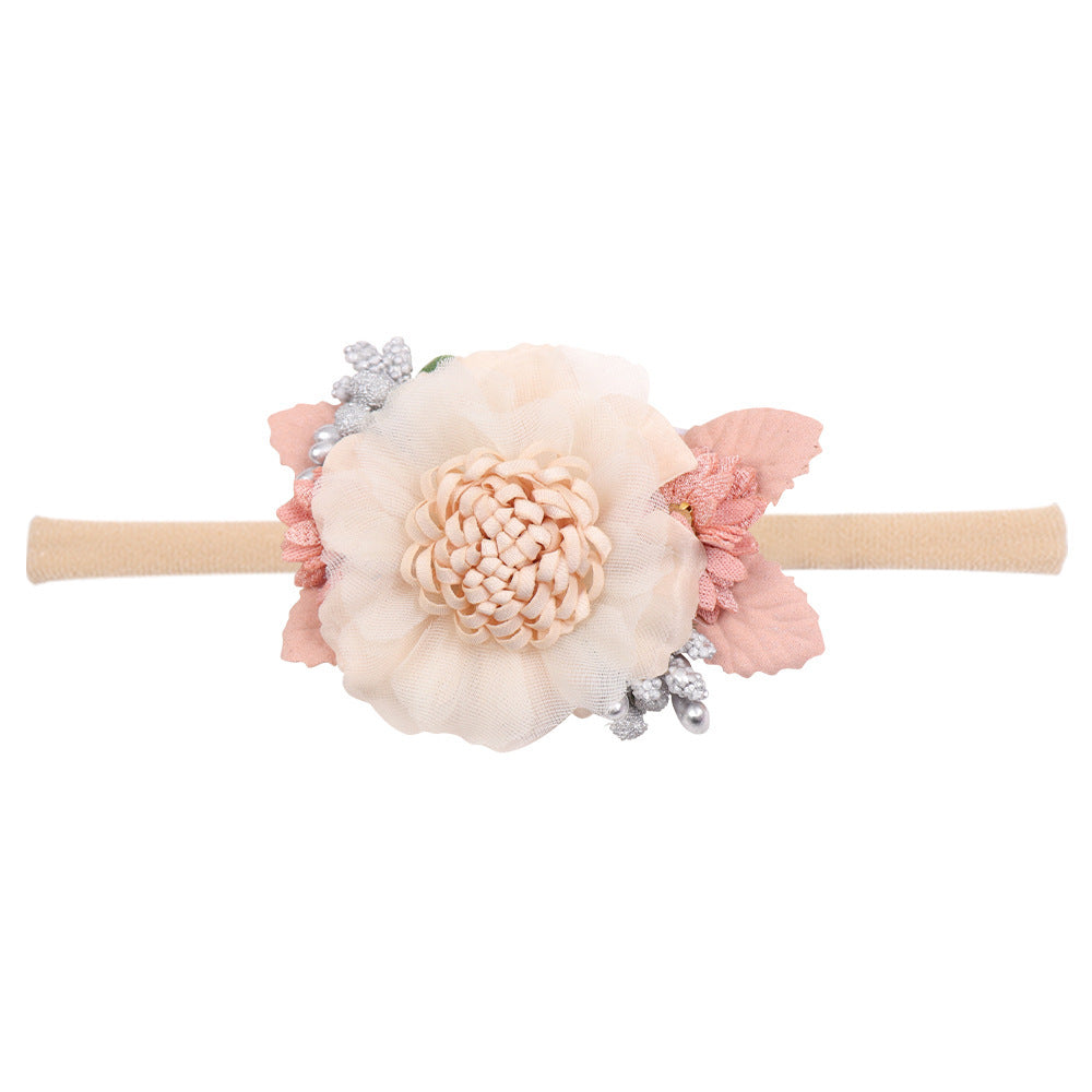 Children's Baby Head Flower Headdress