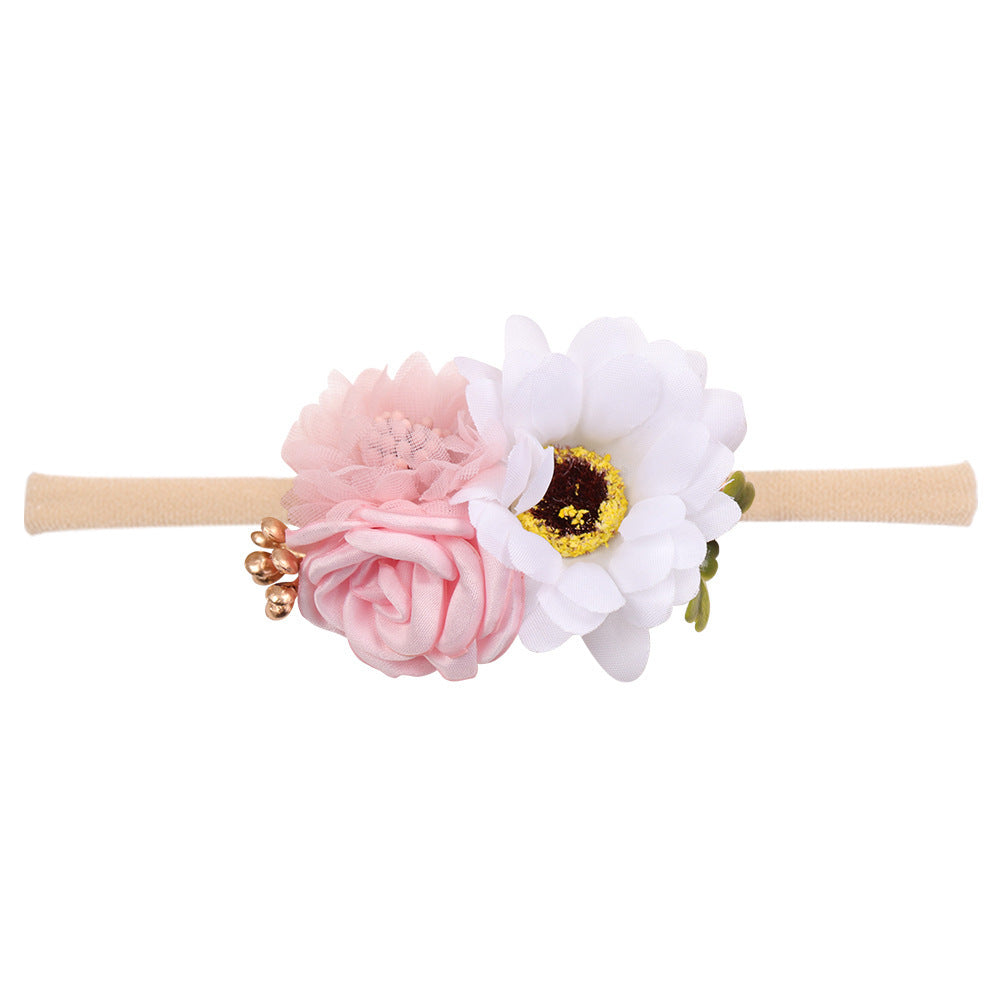 Children's Baby Head Flower Headdress