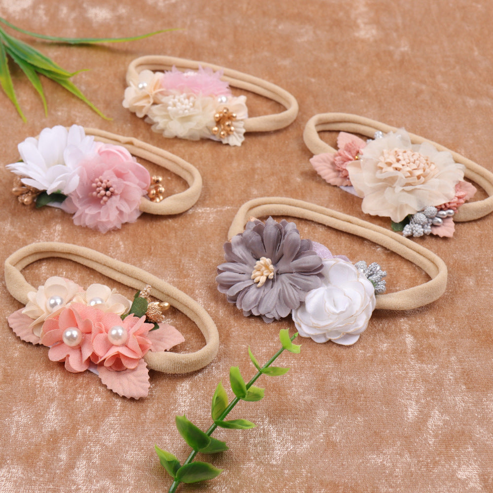 Children's Baby Head Flower Headdress