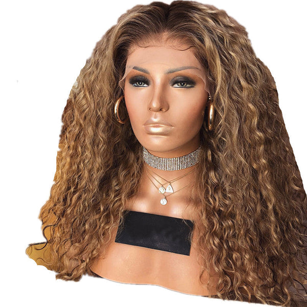 Small Curly Wig, Long Curly Hair, Small Wave, Chemical Fiber, High Temperature Resistant Wig Hanzuva