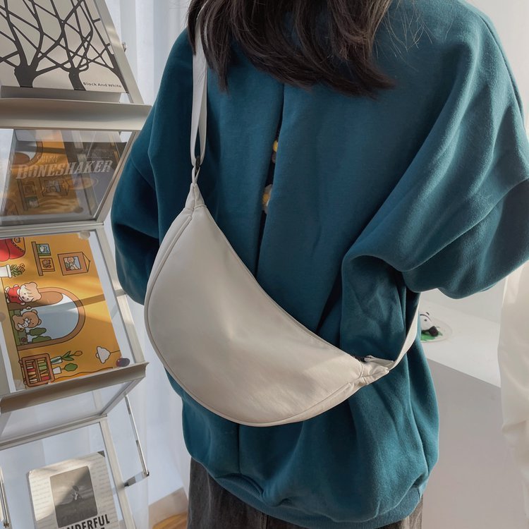 Nylon Messenger Dumpling Bag Women