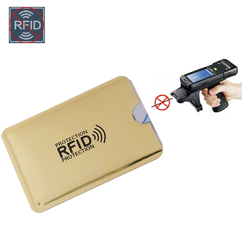 NFC card sets anti-magnetic anti-theft brush bank card sets security shielding signal anti-theft RFID flash payment tin foil card sets Hanzuva