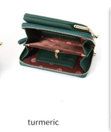 Fashion Lychee Pattern Solid Color Diagonal Shoulder Bag Hanzuva