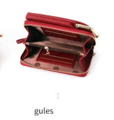 Fashion Lychee Pattern Solid Color Diagonal Shoulder Bag Hanzuva