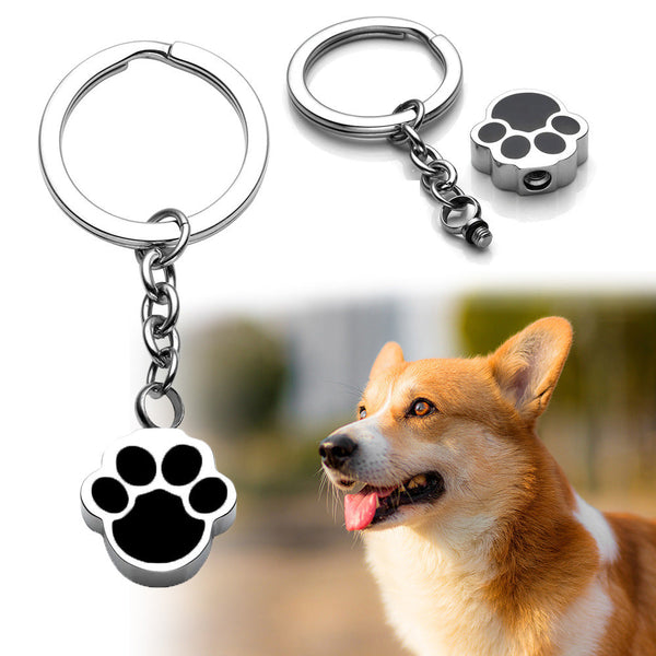 Dog Paw Can Open Urn Pendant Hanzuva