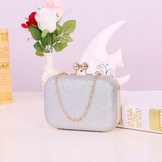 Women Handbag Evening Bags For Party New Women Chain Shoulder Bag Ladies Fashion Gold Clutch Box Bag Women Messenger Hanzuva