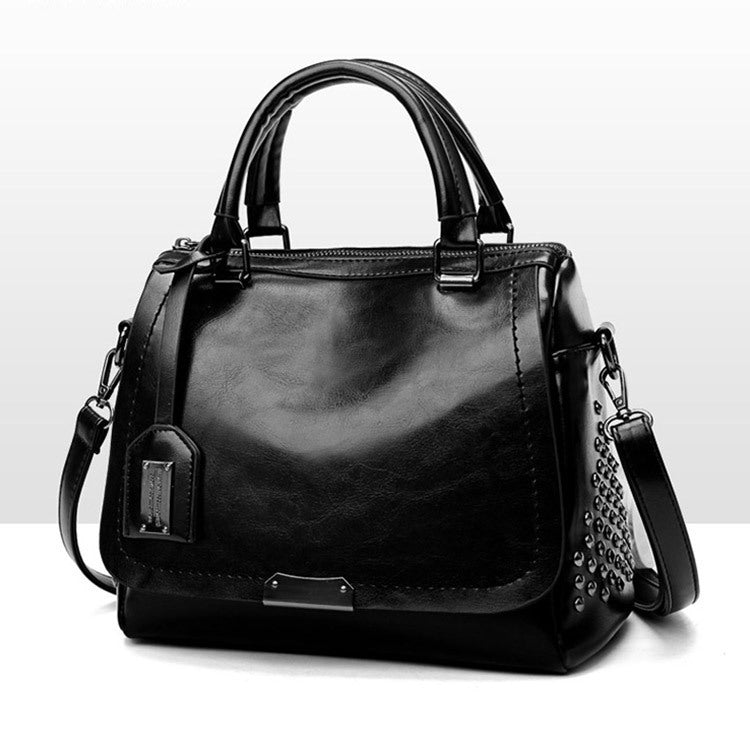 Fashionable And Versatile Soft Leather Messenger Bag Hanzuva