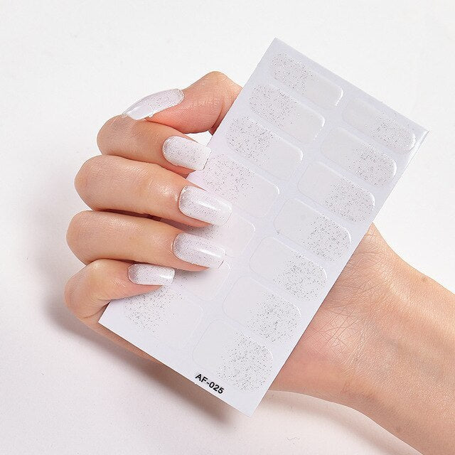 Solid Colors And Creative Nail Art Creative Women Salon Nail Decoration Fashion Nail Polish Nails Sticker Designer Nail Strips Hanzuva