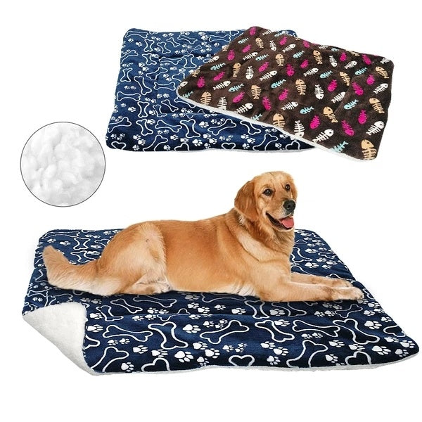 Flannel Material Thick Fashion Pet Blanket Hanzuva