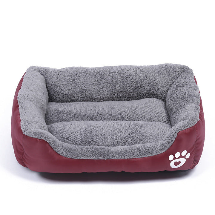 Dog Kennel Four Seasons Universal Footprint Cotton Wool Pet Kennel Candy Color Square Kennel Mats Universal Cross-Border Supply For Large, Medium And Small Dogs Hanzuva