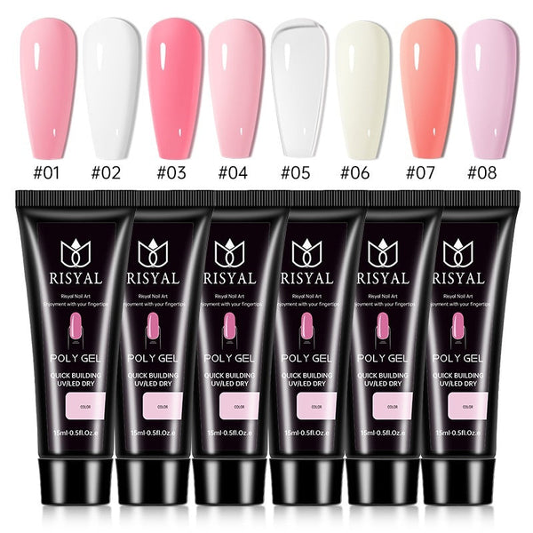 UV Polish Full Set Of Crystal Extended Glue Paper-free Hanzuva