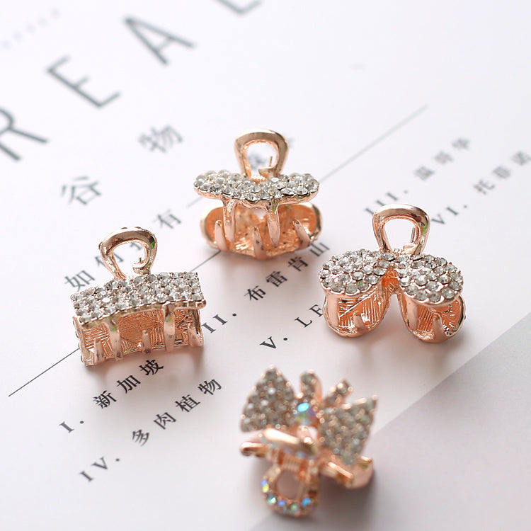 Small Pearl Rhinestone Clamp