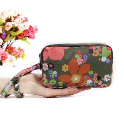 New portable female hand grasping bag three-layer zipper bag autumn long large screen mobile phone key ladies coin purse Hanzuva