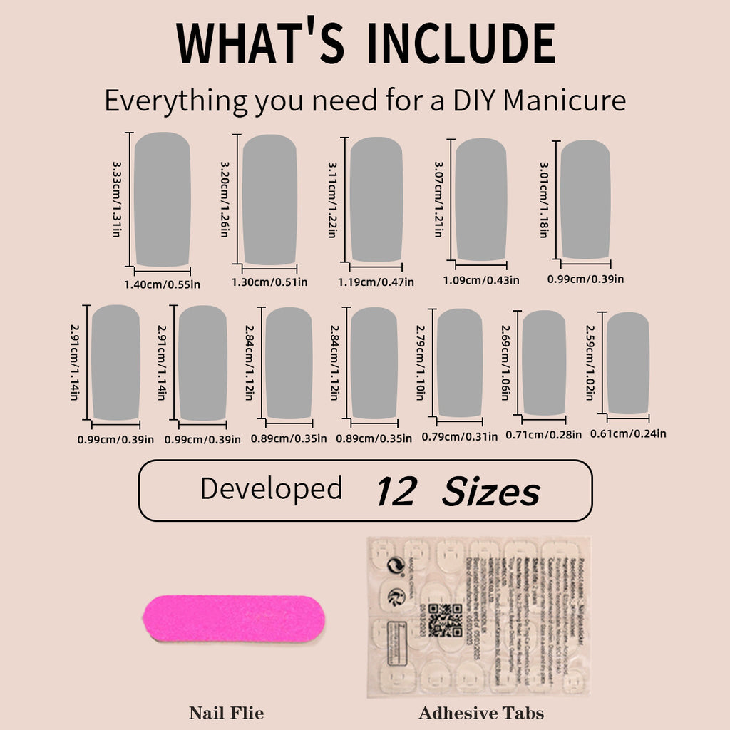 Fake Nails Wear Water Pipe Solid Color Patch