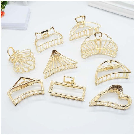Minimalist wind metal clip hair clip Hanzuva