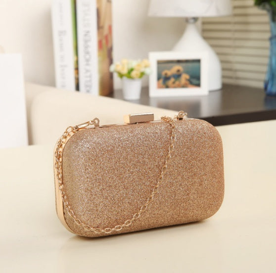 Women Handbag Evening Bags For Party New Women Chain Shoulder Bag Ladies Fashion Gold Clutch Box Bag Women Messenger Hanzuva
